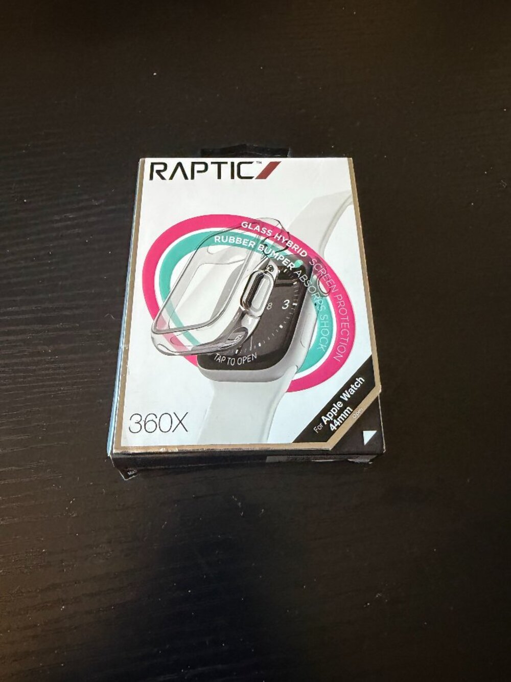 Raptic 360X Apple Watch 44mm Glass-Hybrid Bumper Case — Unused